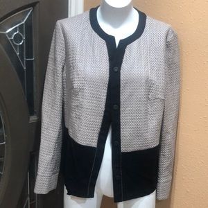 Gerry Weber tan and black button up jacket